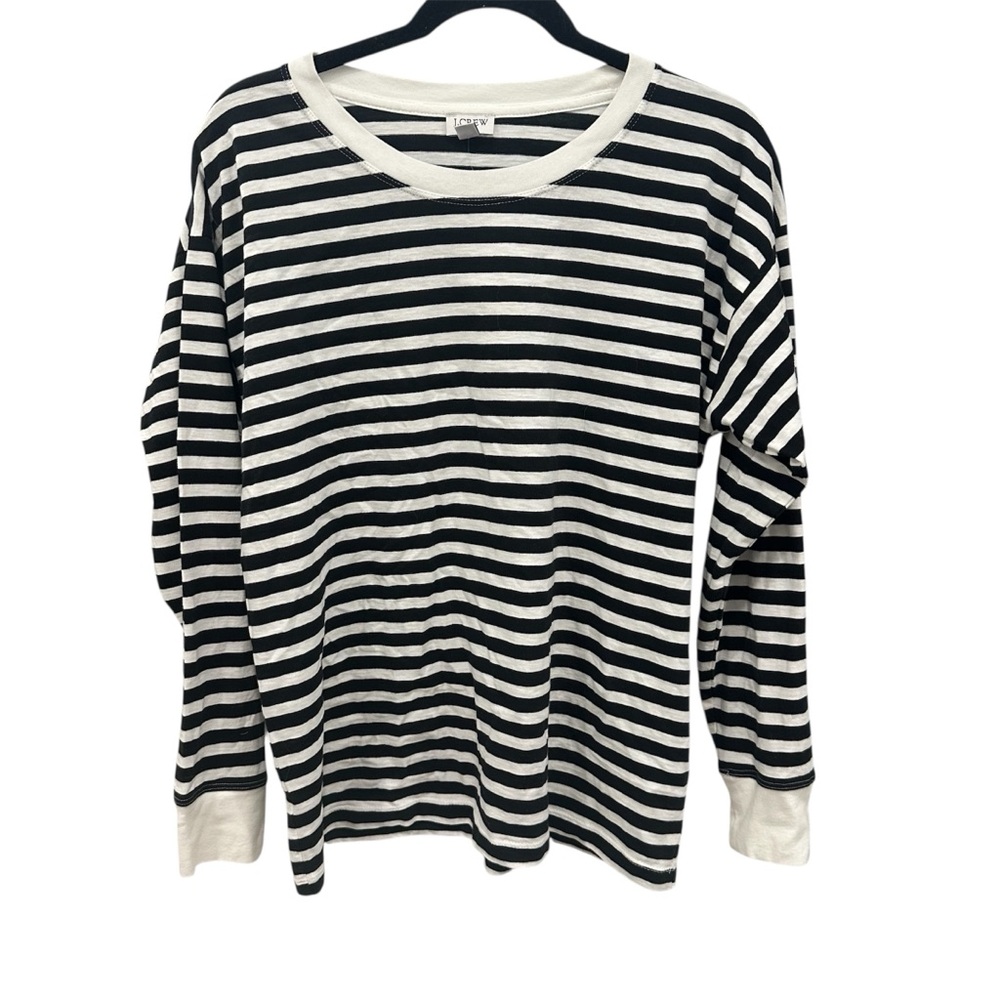 Black and White Striped Long Sleeve Shirt NWT